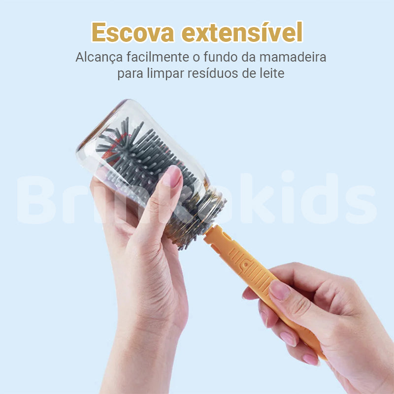 HigiaKit: Kit de Limpeza de Mamadeiras Portátil para Higiene Perfeita