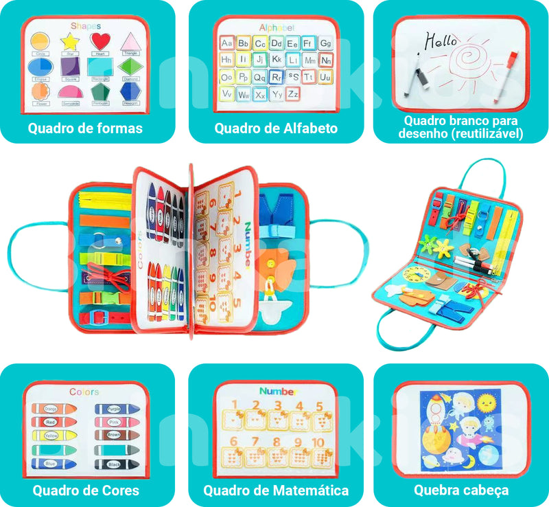 EducaBag - Maleta Sensorial Brinkakids para Desenvolvimento Infantil