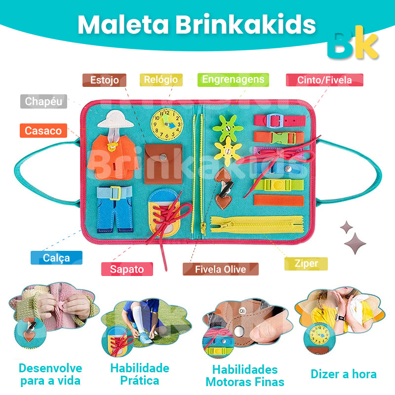 EducaBag - Maleta Sensorial Brinkakids para Desenvolvimento Infantil